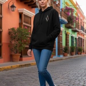 Skechers Black Hoodie with Colorful Graphic